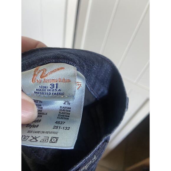 Citizens of Humanity Womens Jeans Sz 31 Hutton 254 Wide Leg‎ High Rise Dark Blue - Picture 8 of 10